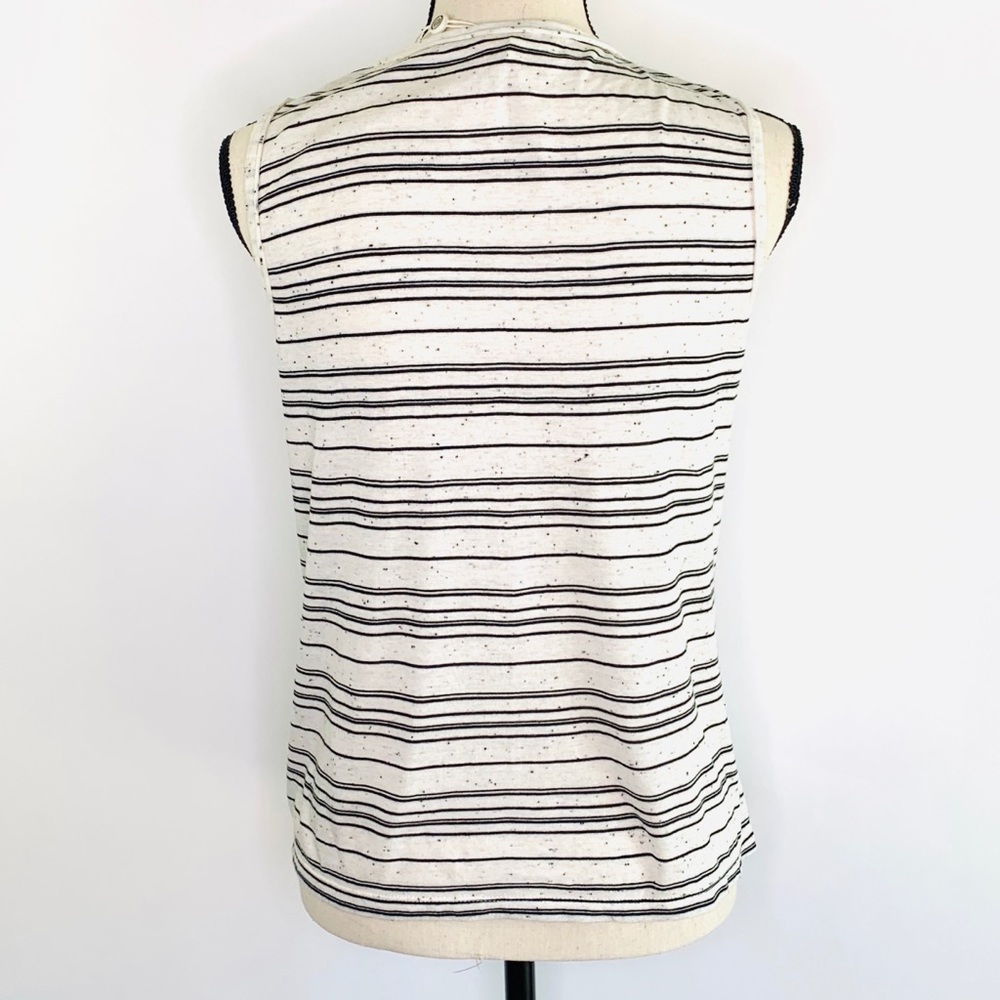 Max Studio Striped Tank Top - Picture 3 of 7